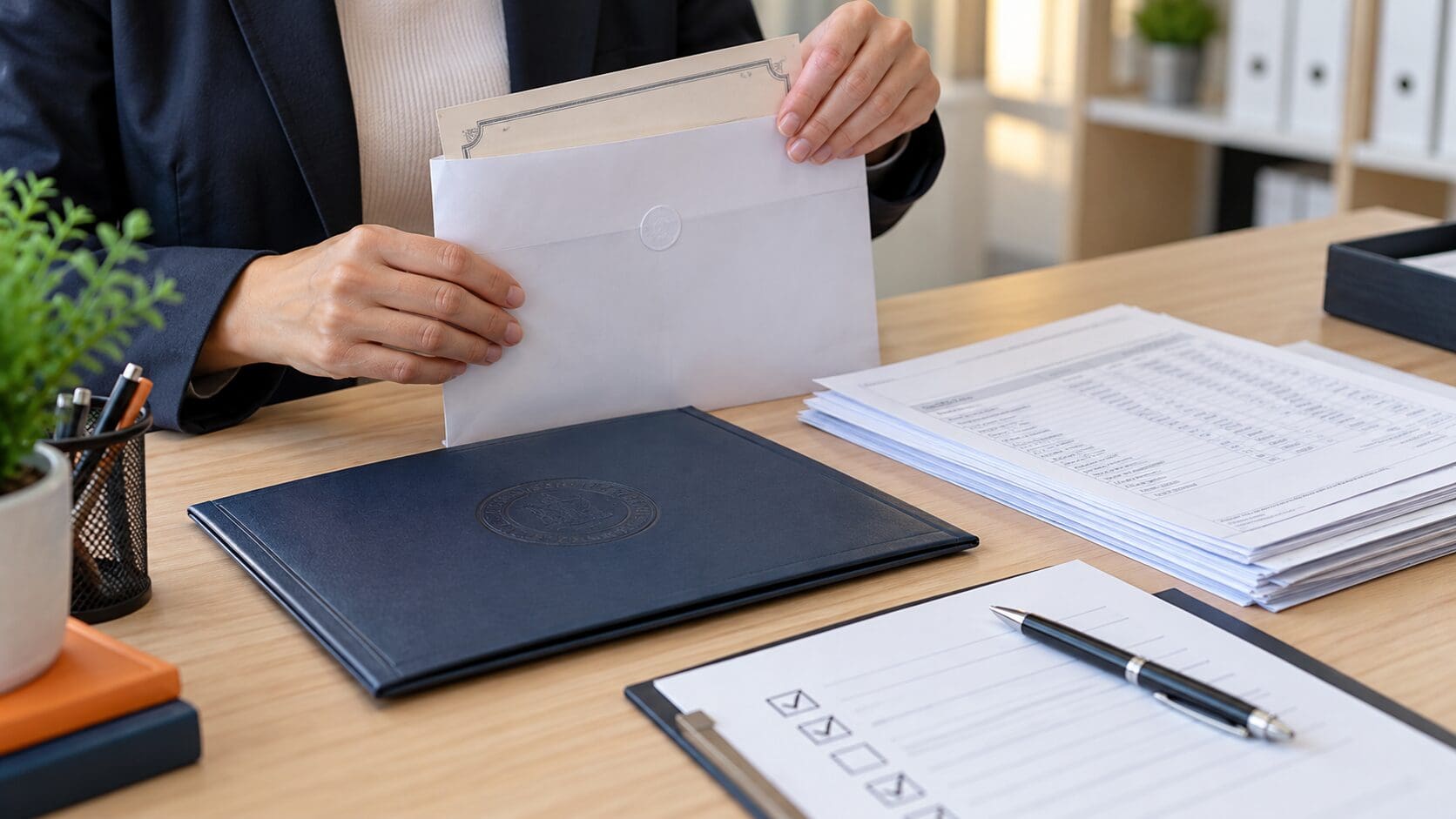 Secure academic document review