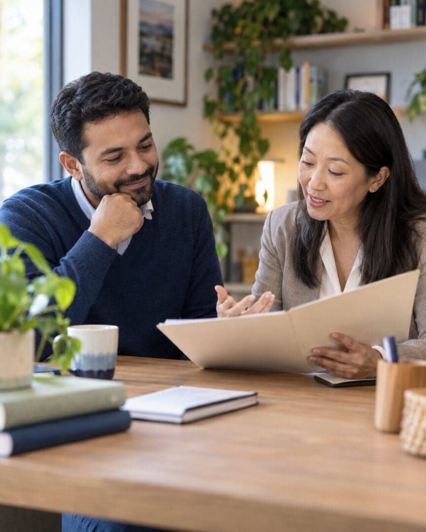 International educator receiving professional credential evaluation guidance during a personal consultation.